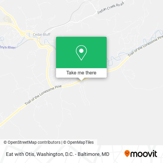 Eat with Otis map