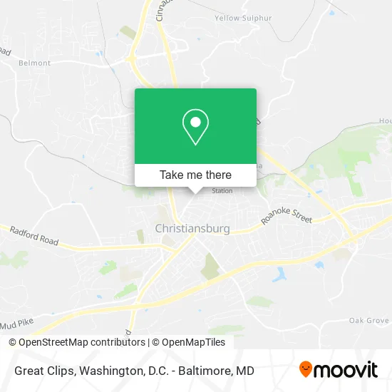 Great Clips map