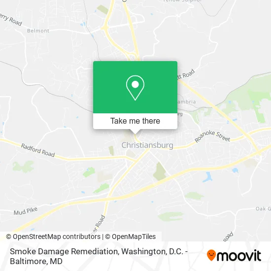 Mapa de Smoke Damage Remediation