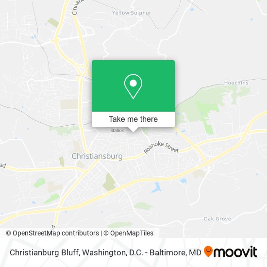 Mapa de Christianburg Bluff