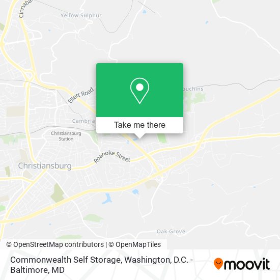 Mapa de Commonwealth Self Storage