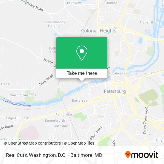 Real Cutz map