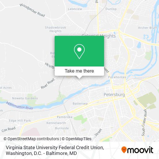 Mapa de Virginia State University Federal Credit Union