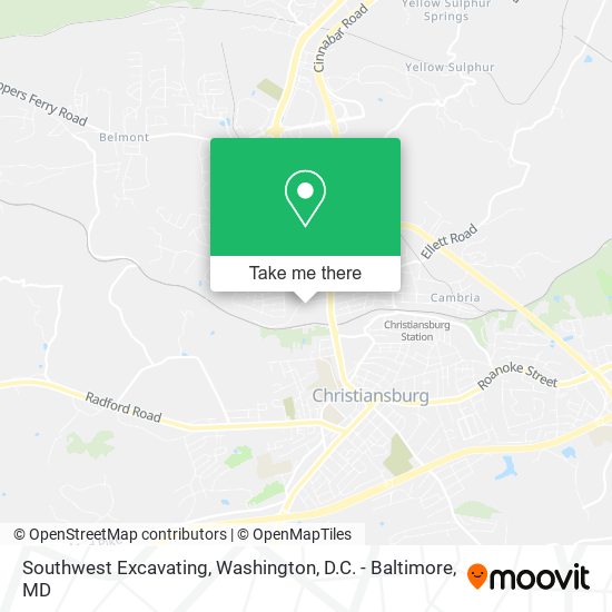 Mapa de Southwest Excavating