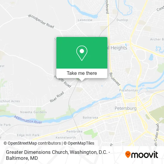 Mapa de Greater Dimensions Church
