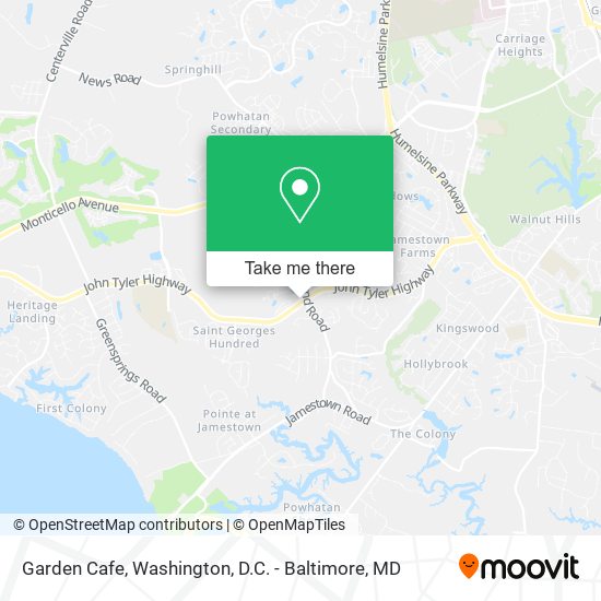 Garden Cafe map