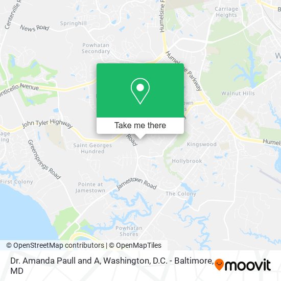 Mapa de Dr. Amanda Paull and A