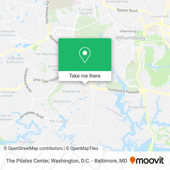 The Pilates Center map