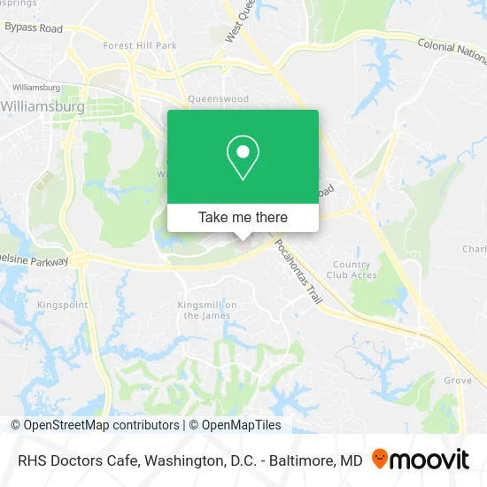 RHS Doctors Cafe map