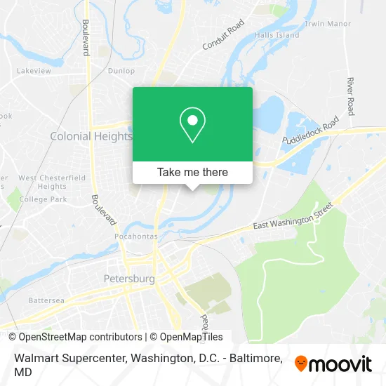 Walmart Supercenter map