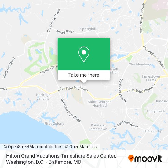 Mapa de Hilton Grand Vacations Timeshare Sales Center