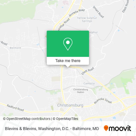 Blevins & Blevins map