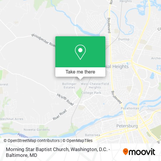 Mapa de Morning Star Baptist Church