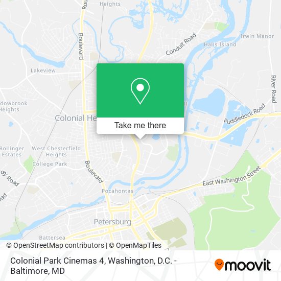 Colonial Park Cinemas 4 map