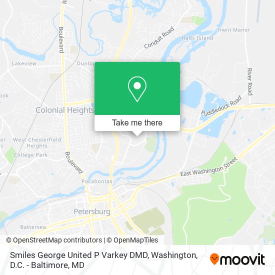 Mapa de Smiles George United P Varkey DMD