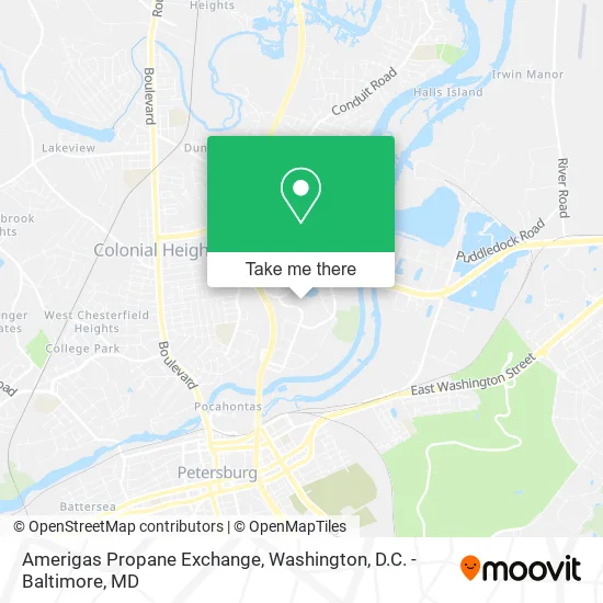 Mapa de Amerigas Propane Exchange