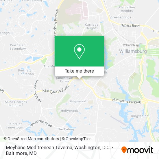 Meyhane Meditrenean Taverna map