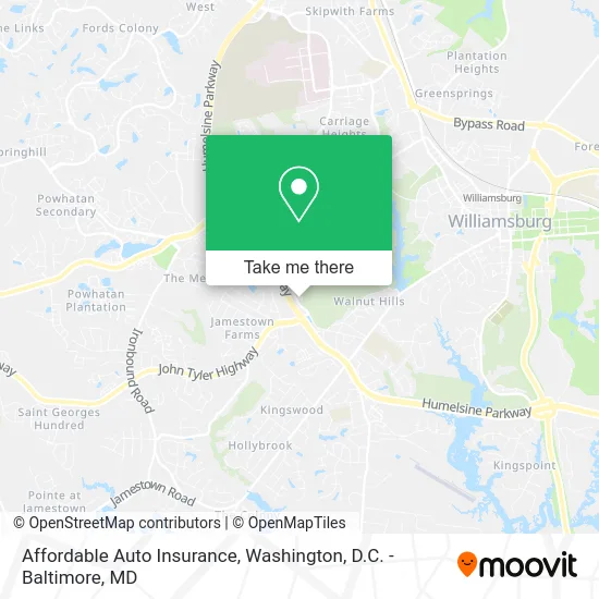 Affordable Auto Insurance map