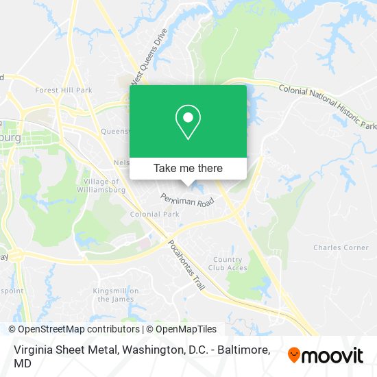 Virginia Sheet Metal map