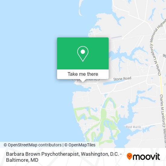 Barbara Brown Psychotherapist map