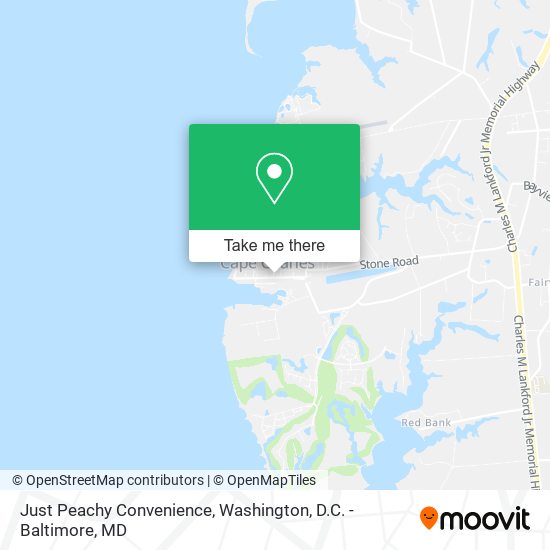 Just Peachy Convenience map