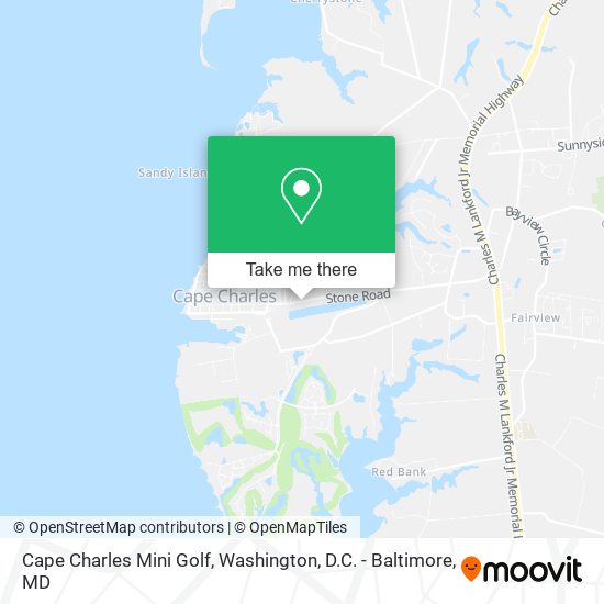 Mapa de Cape Charles Mini Golf