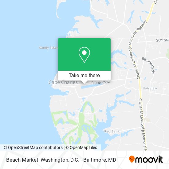 Beach Market map