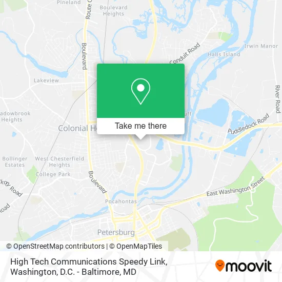 High Tech Communications Speedy Link map