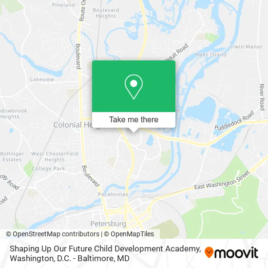 Shaping Up Our Future Child Development Academy map