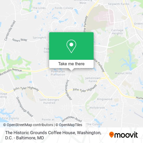 The Historic Grounds Coffee House map