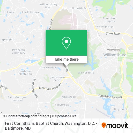 Mapa de First Corinthians Baptist Church