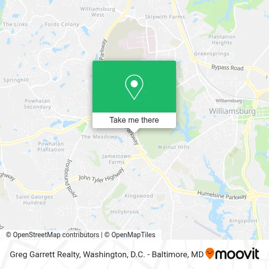 Greg Garrett Realty map