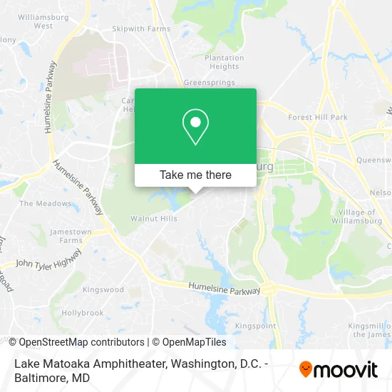 Lake Matoaka Amphitheater map