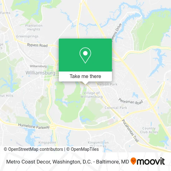 Metro Coast Decor map