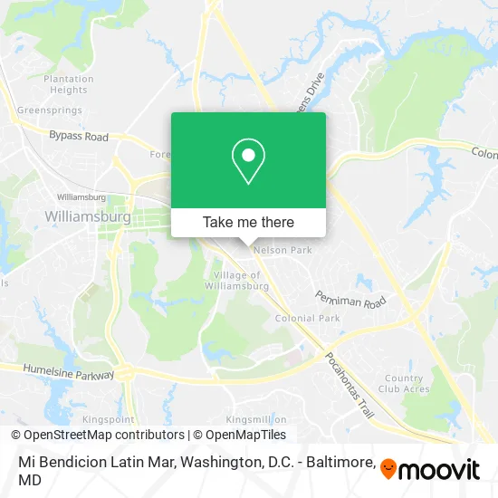 Mi Bendicion Latin Mar map