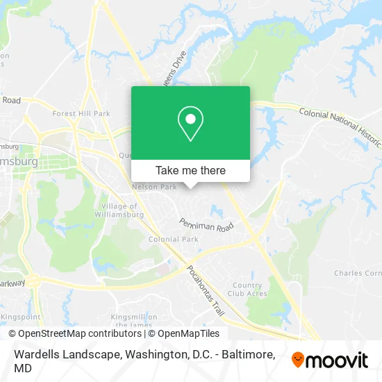 Wardells Landscape map