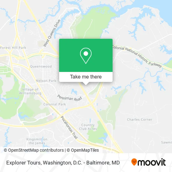Explorer Tours map