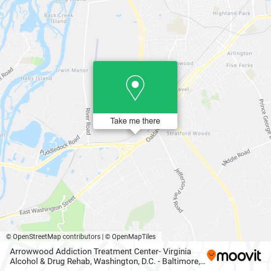 Arrowwood Addiction Treatment Center- Virginia Alcohol & Drug Rehab map