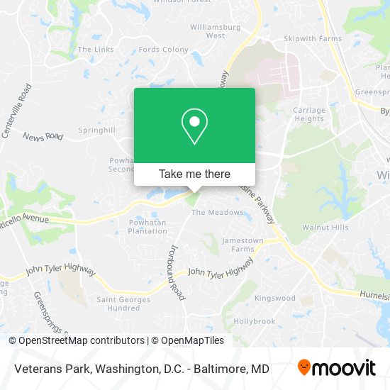 Veterans Park map