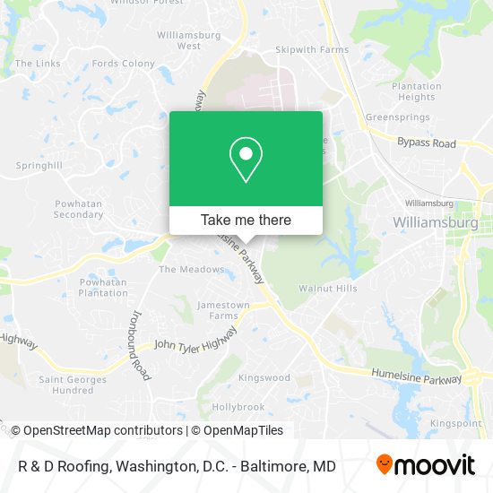 R & D Roofing map
