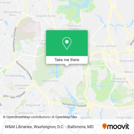 W&M Libraries map