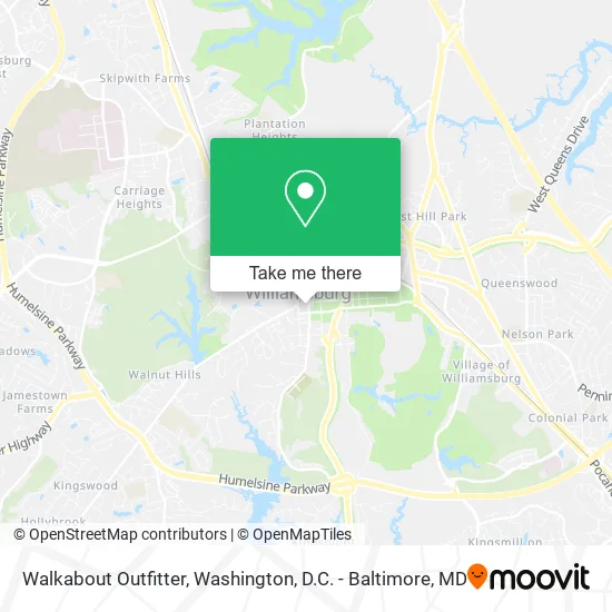 Walkabout Outfitter map