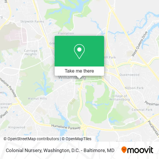 Colonial Nursery map