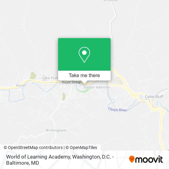 Mapa de World of Learning Academy