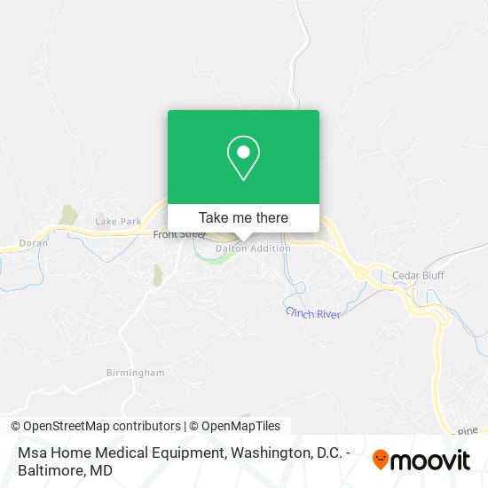 Mapa de Msa Home Medical Equipment