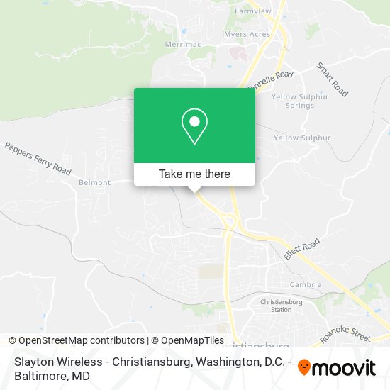 Slayton Wireless - Christiansburg map
