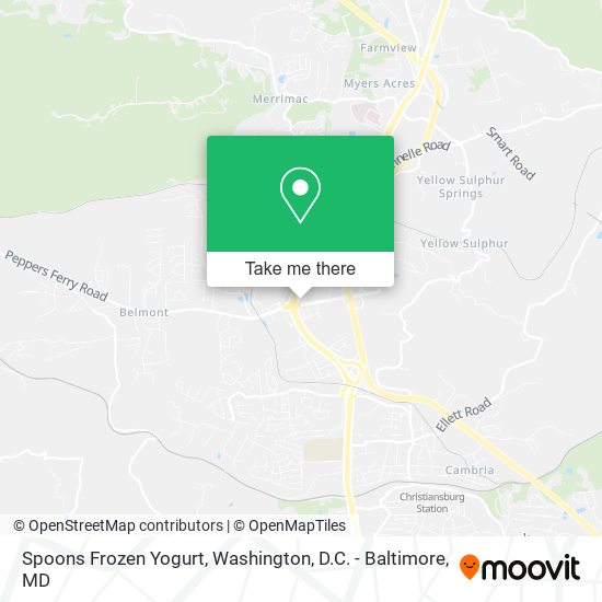Mapa de Spoons Frozen Yogurt