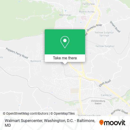 Mapa de Walmart Supercenter