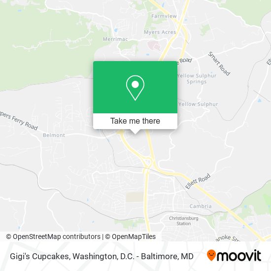 Gigi's Cupcakes map