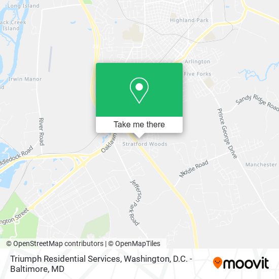 Triumph Residential Services map